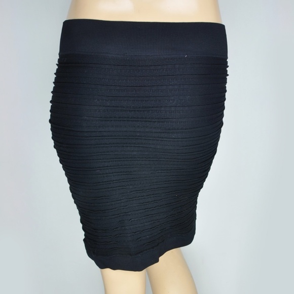 BCBG Black Stretch Pencil Bandage Skirt - Picture 2 of 2